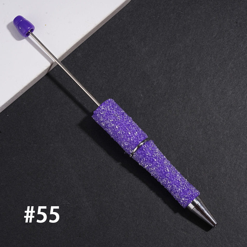 Sugar Beadable Pens with Cone Shaped Clear Rhinestones Covering the Entire Pen, Multi-Color