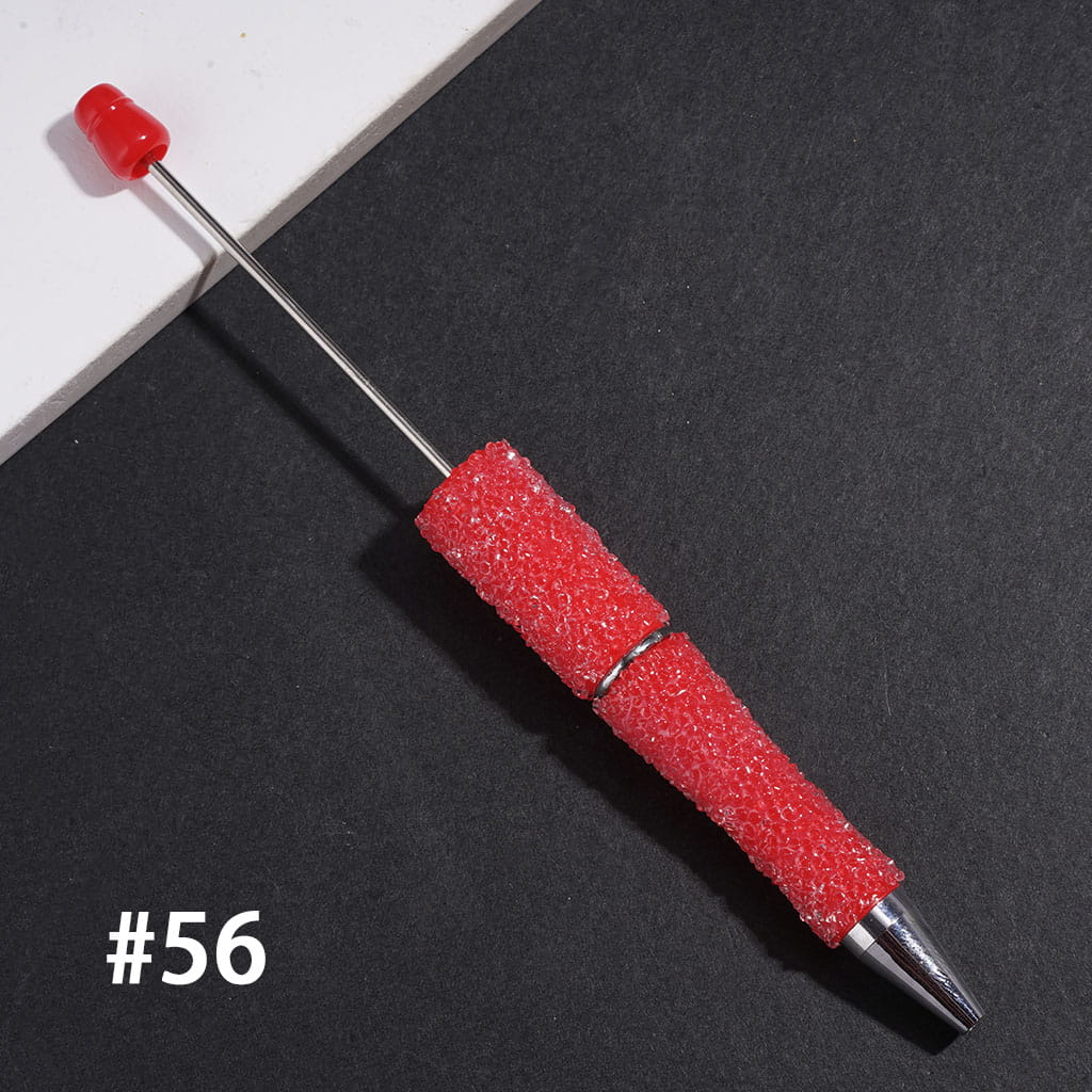 Sugar Beadable Pens with Cone Shaped Clear Rhinestones Covering the Entire Pen, Multi-Color