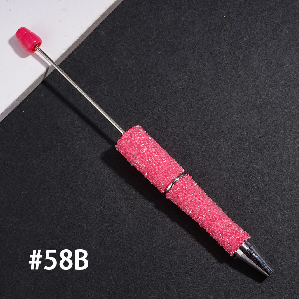Sugar Beadable Pens with Cone Shaped Clear Rhinestones Covering the Entire Pen, Multi-Color