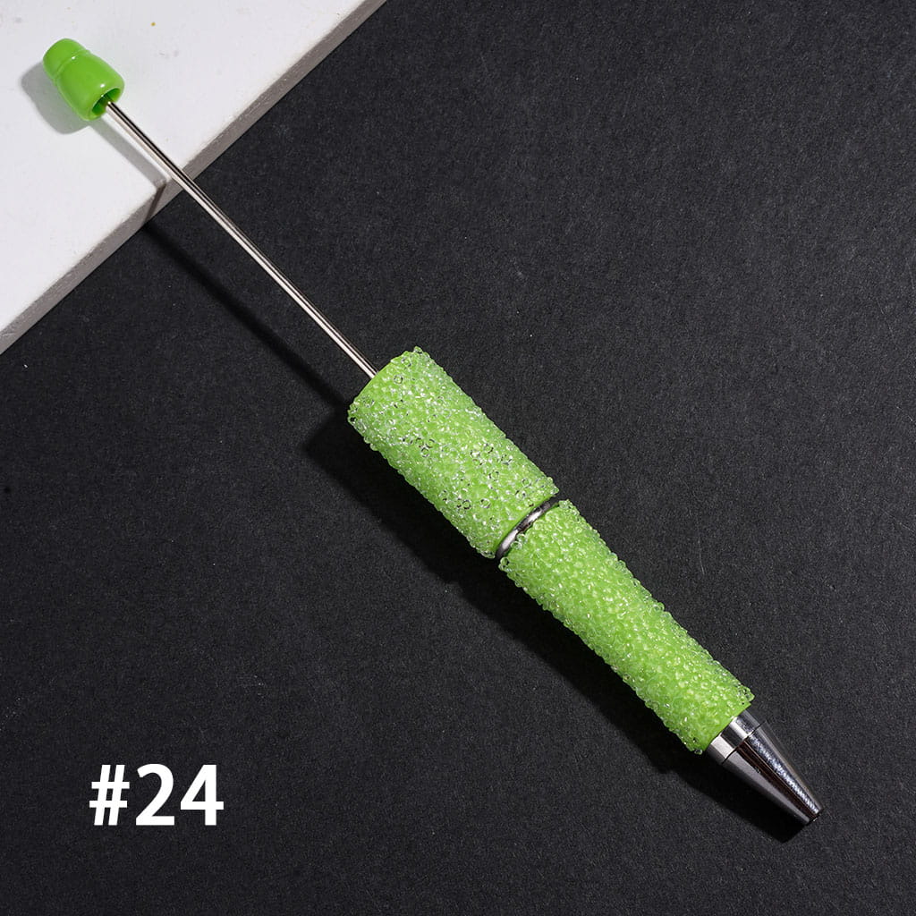Sugar Beadable Pens with Cone Shaped Clear Rhinestones Covering the Entire Pen, Multi-Color