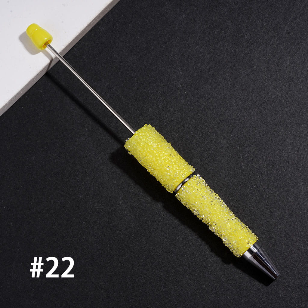 Sugar Beadable Pens with Cone Shaped Clear Rhinestones Covering the Entire Pen, Multi-Color