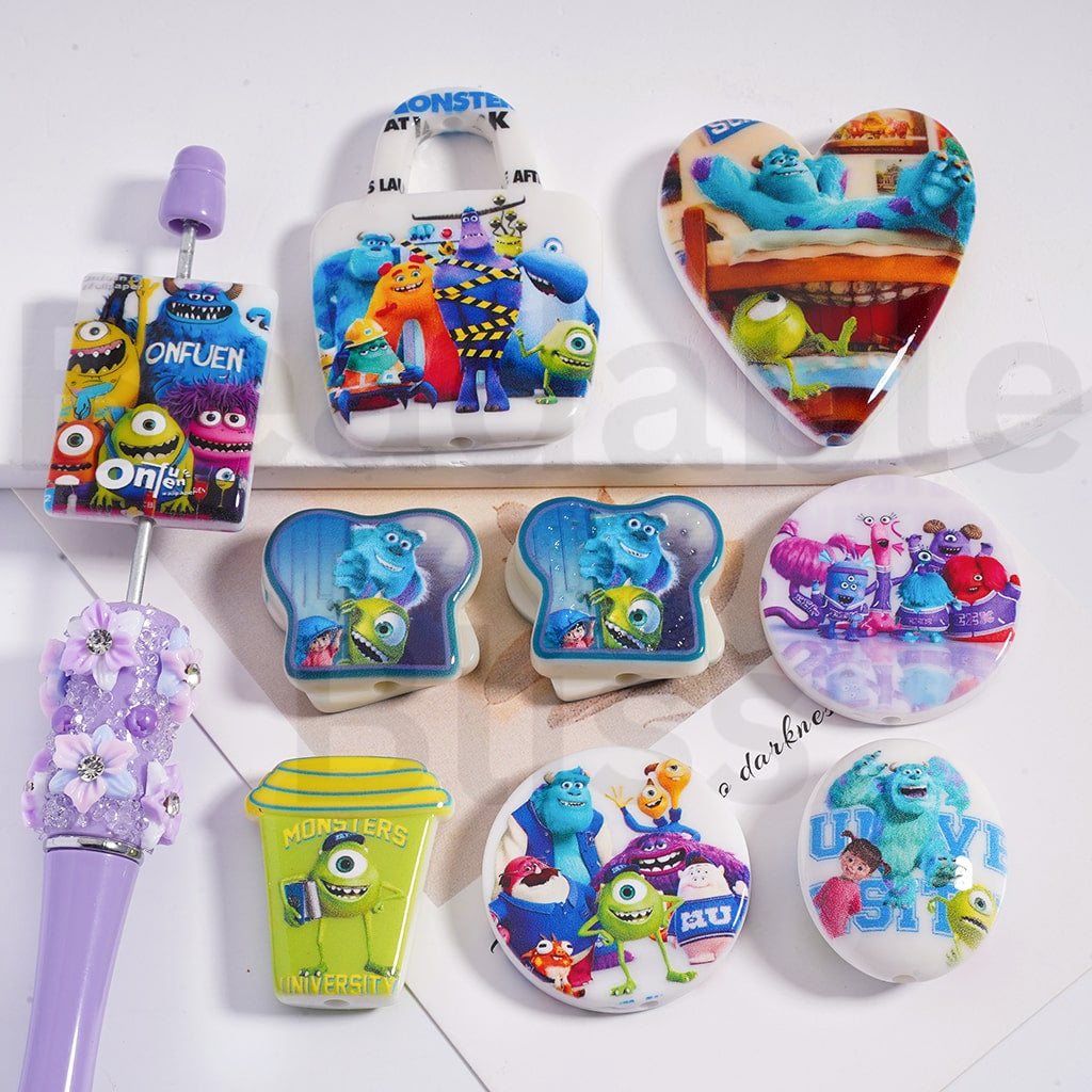 Acrylic Beads Toy Stor Series in Different Shapes，Random Mix