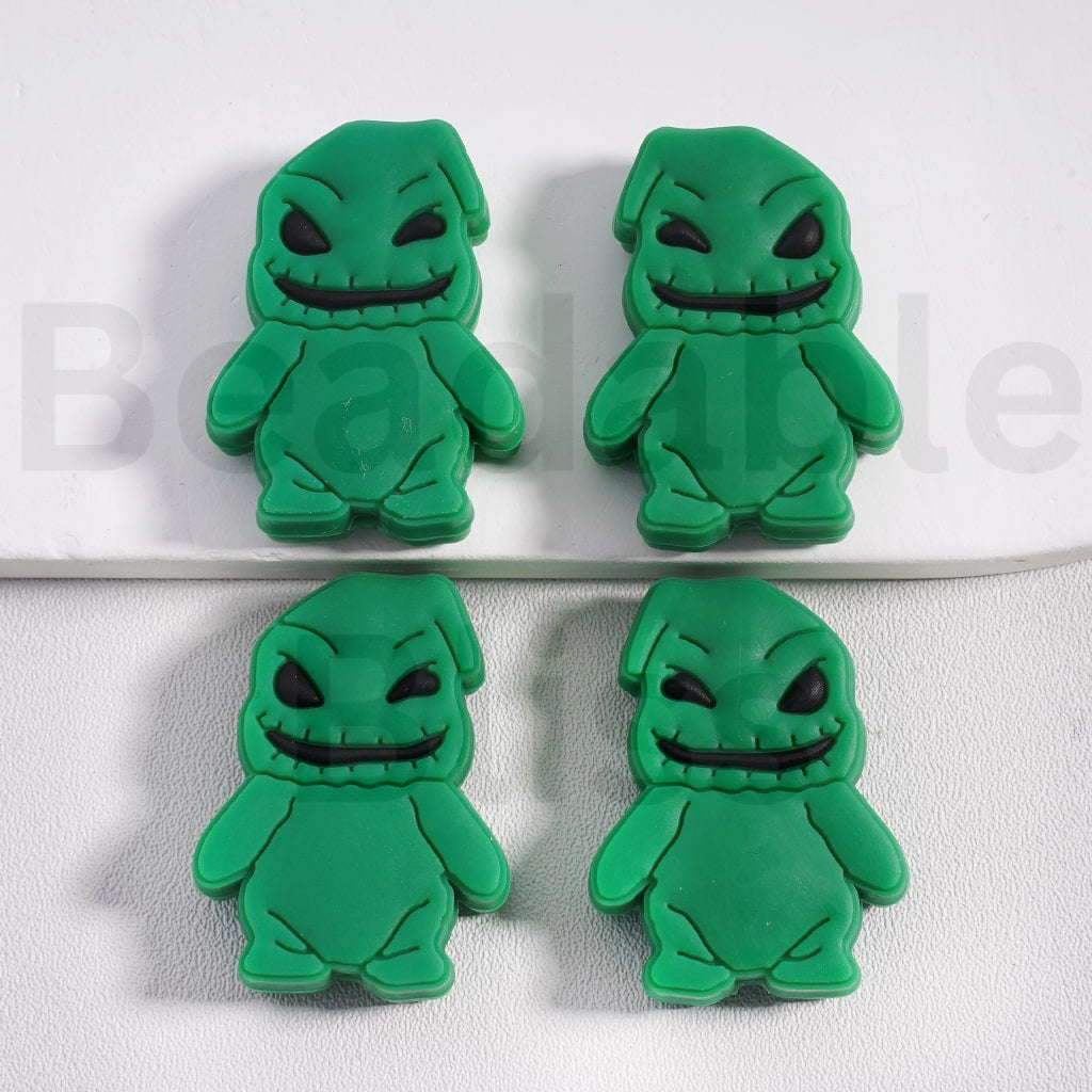 Silicone Focal Beads Green Oogi Boogi Nightmar before Christmas