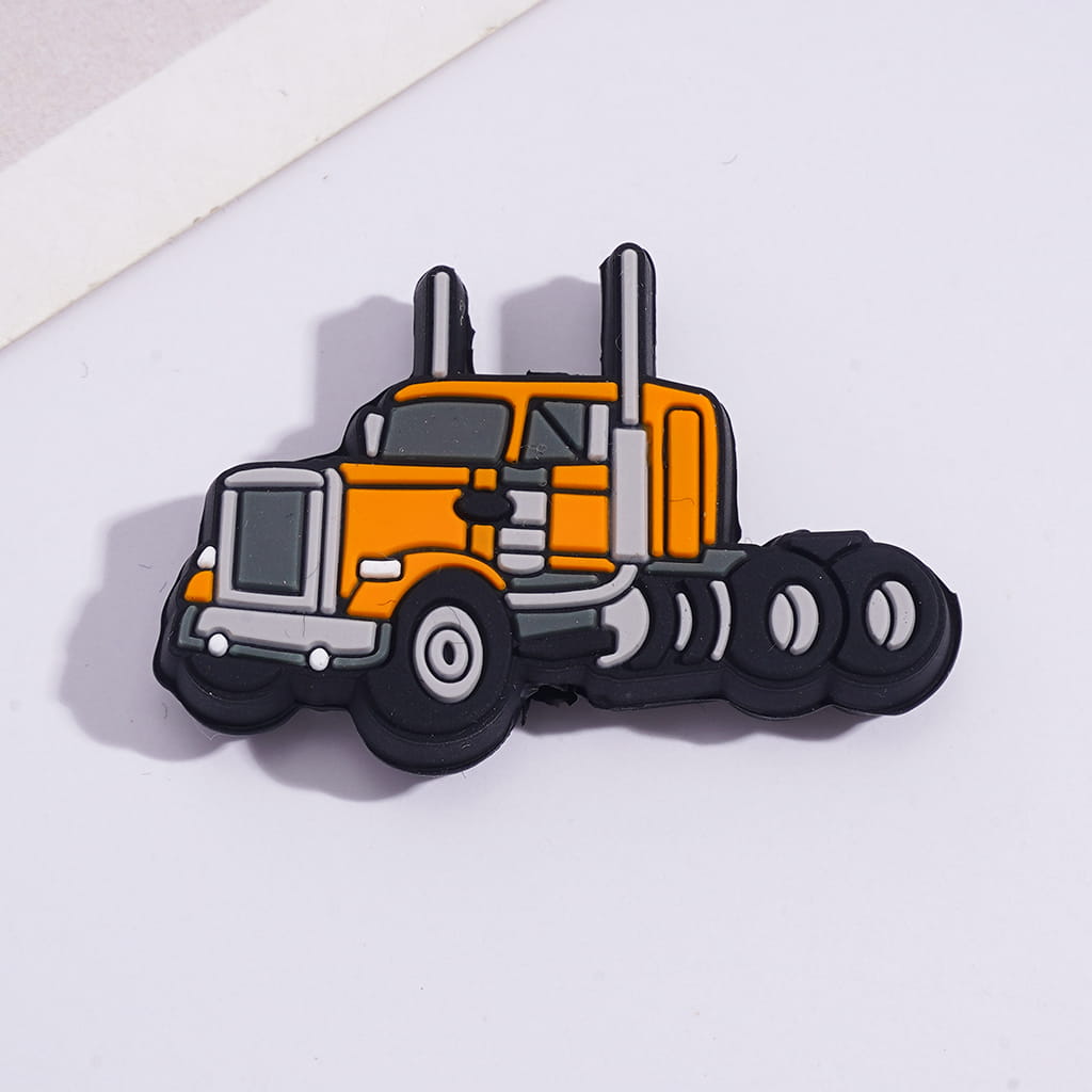 Silicone Focal Beads American Semi-Trucks in Various Colors