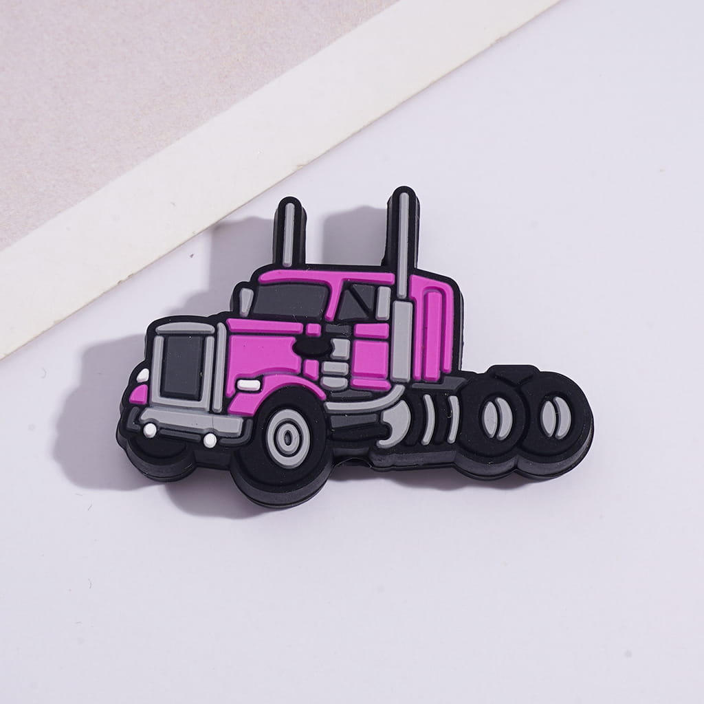 Silicone Focal Beads American Semi-Trucks in Various Colors