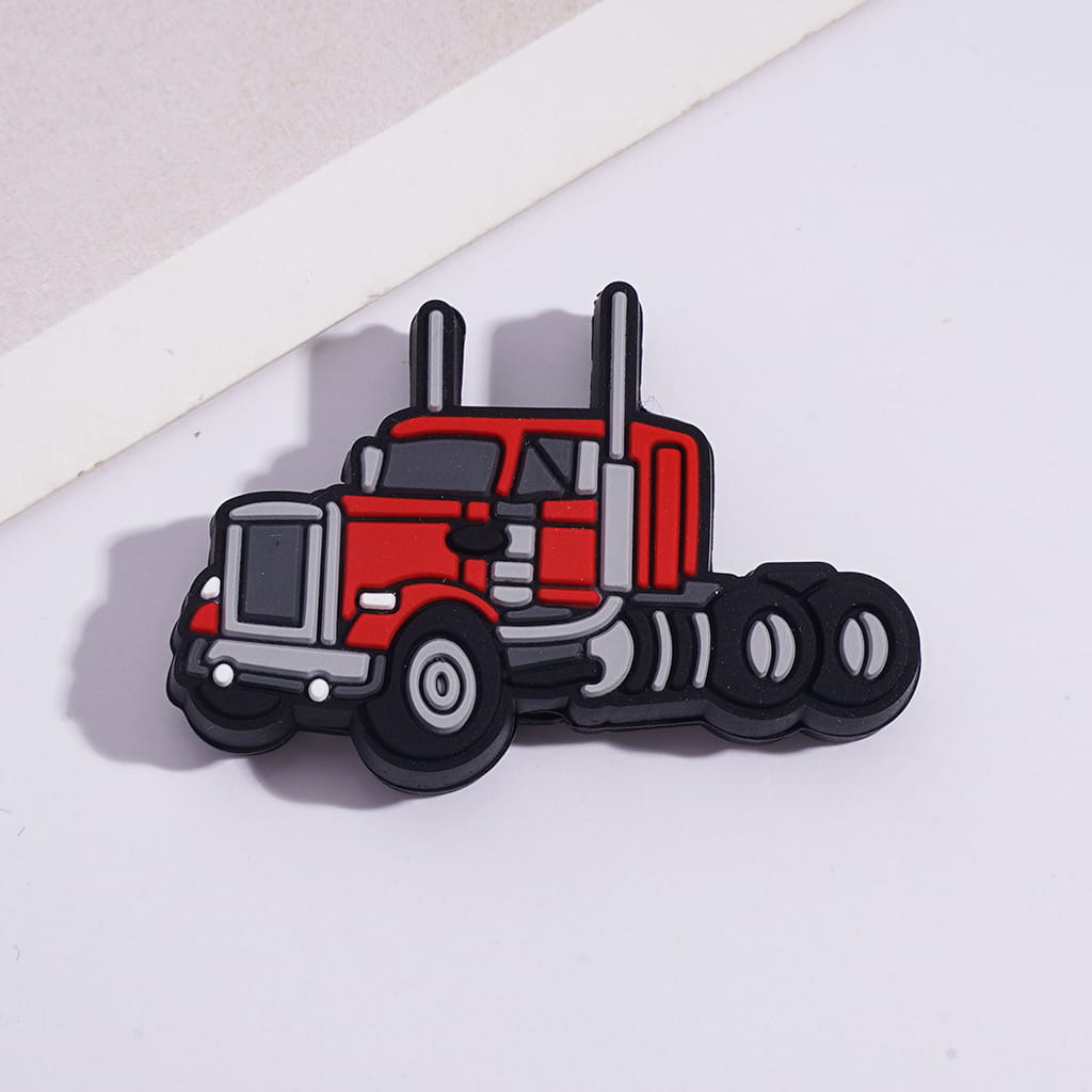 Silicone Focal Beads American Semi-Trucks in Various Colors