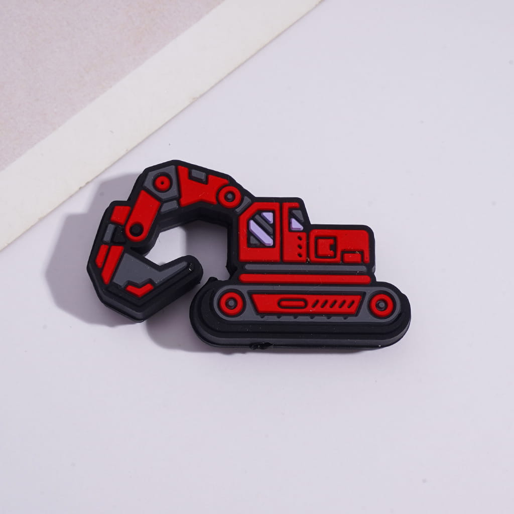 Silicone Focal Beads Various Colors Crawler Excavator Traxcavator Series
