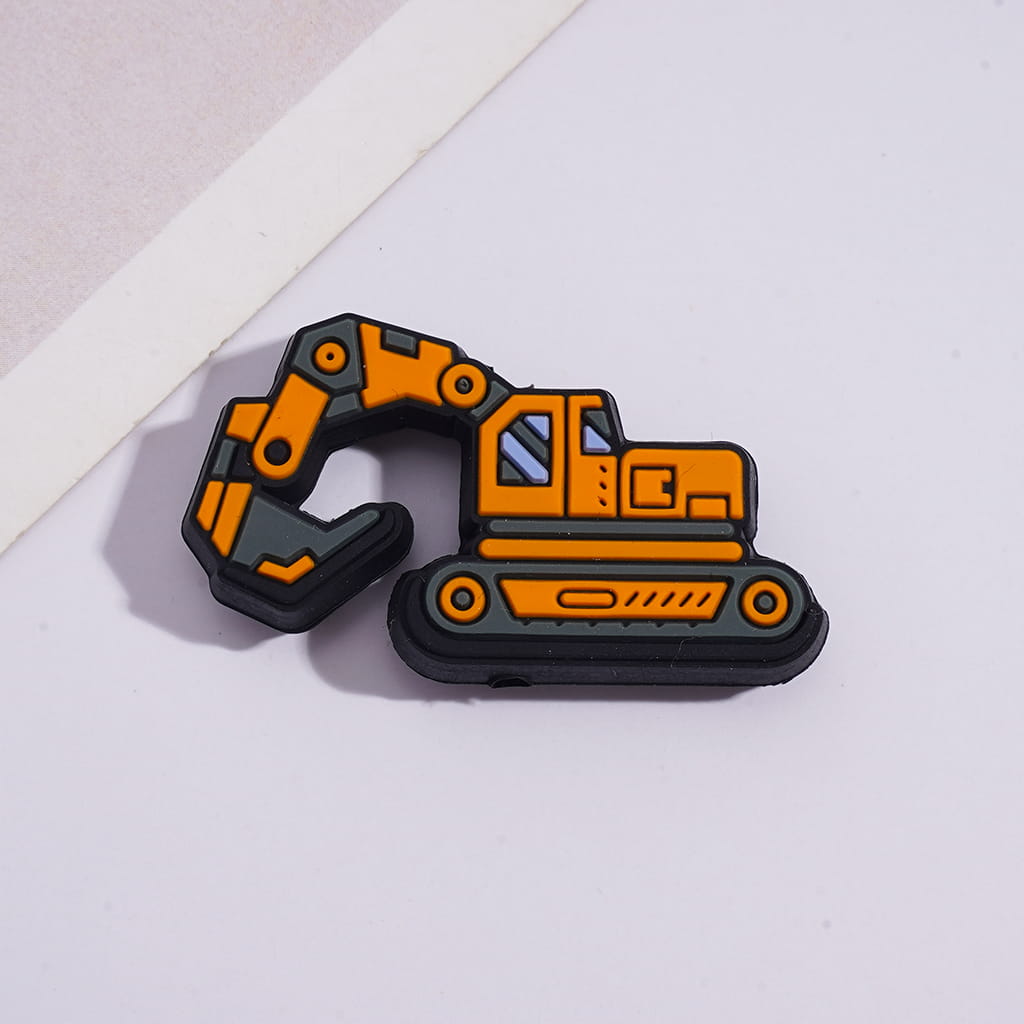 Silicone Focal Beads Various Colors Crawler Excavator Traxcavator Series