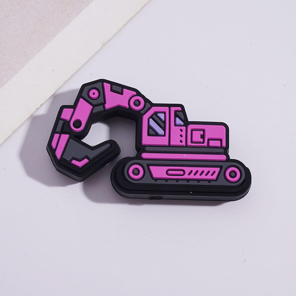 Silicone Focal Beads Various Colors Crawler Excavator Traxcavator Series