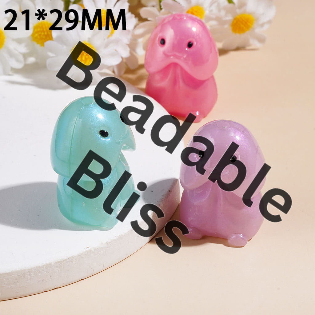 Soft PVC Rubber Beads UV Coating Man Exclusive Theme, 21*29MM, Multi-Color, Random Mix