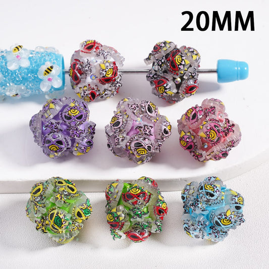 Clay Beads Denve, the Last Dinosau Series AB Rhinestones, 20MM, Random Mix