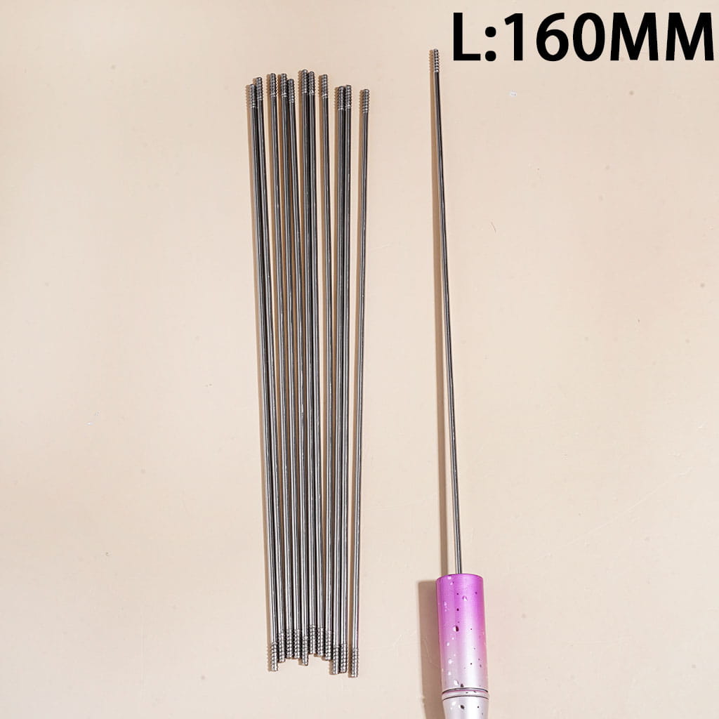 DIY Environmental Stainless Extender Steel Pole Stick for Beaded Pens, Length 160MM
