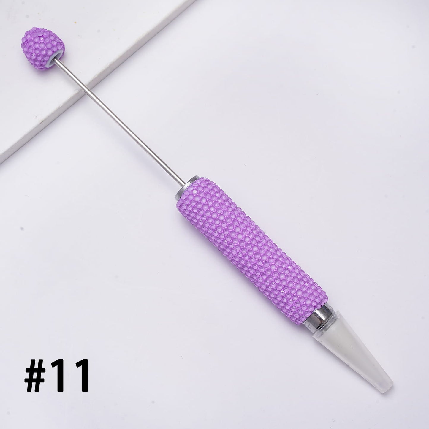 Beadable Clay Wax Tool Pen for Rhinestone Picker Dotting, w Rhinestones Covered the Entire Pens, Neon Colors (The Wax Head is available to replace)