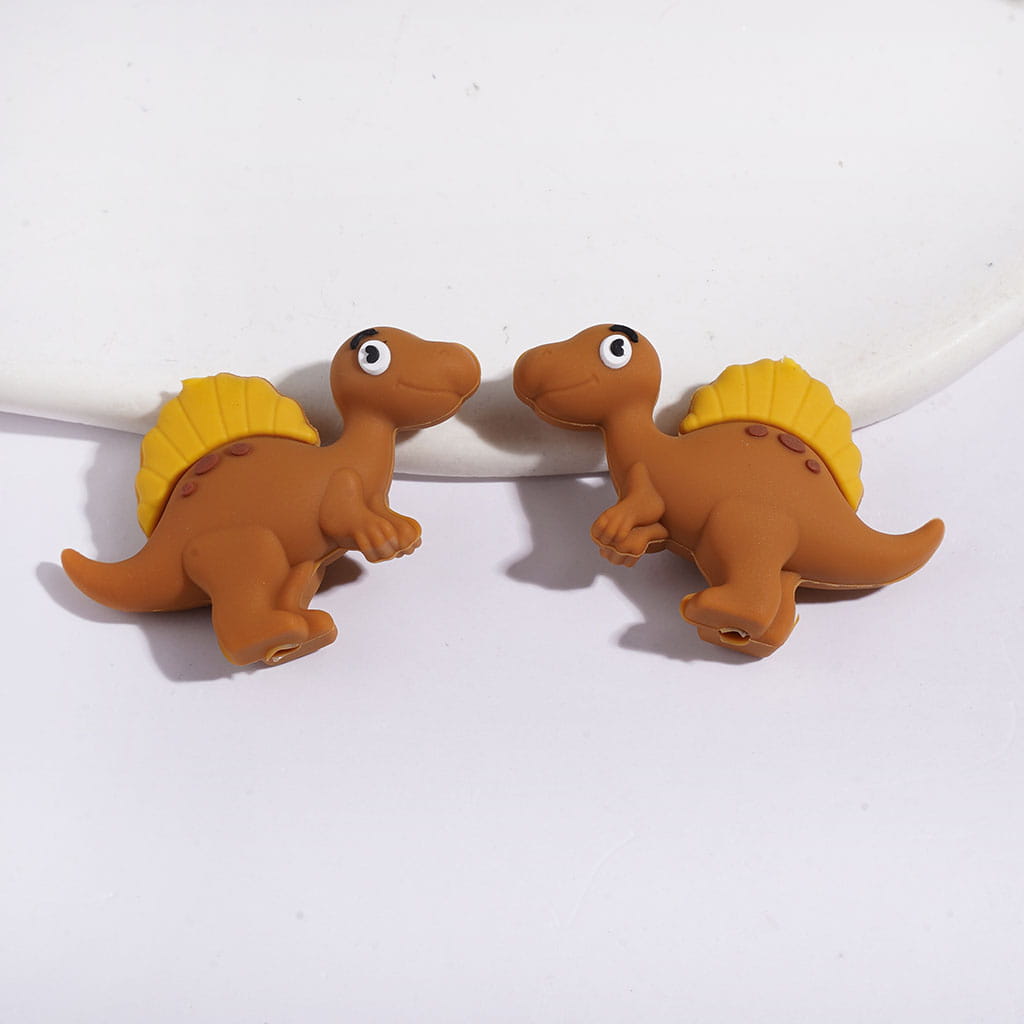 Silicone Focal Beads 3D Various Kinds Dinosaurs Series