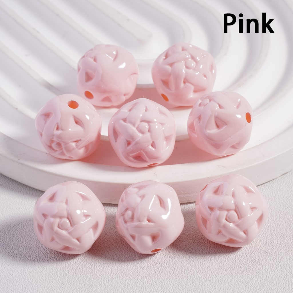 Acrylic Beads Cute Star Design in Solid Color, 16MM (Single Color is available for 300pcs(Whole Bag) Only)