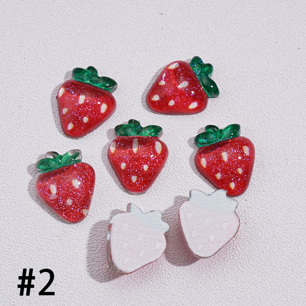 DIY Mini Cute Acrylic Fruits Mix for Beads Jewelry Accessories