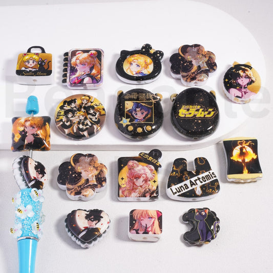 Acrylic Beads Pendants Cute Sailo Moo Series Mix