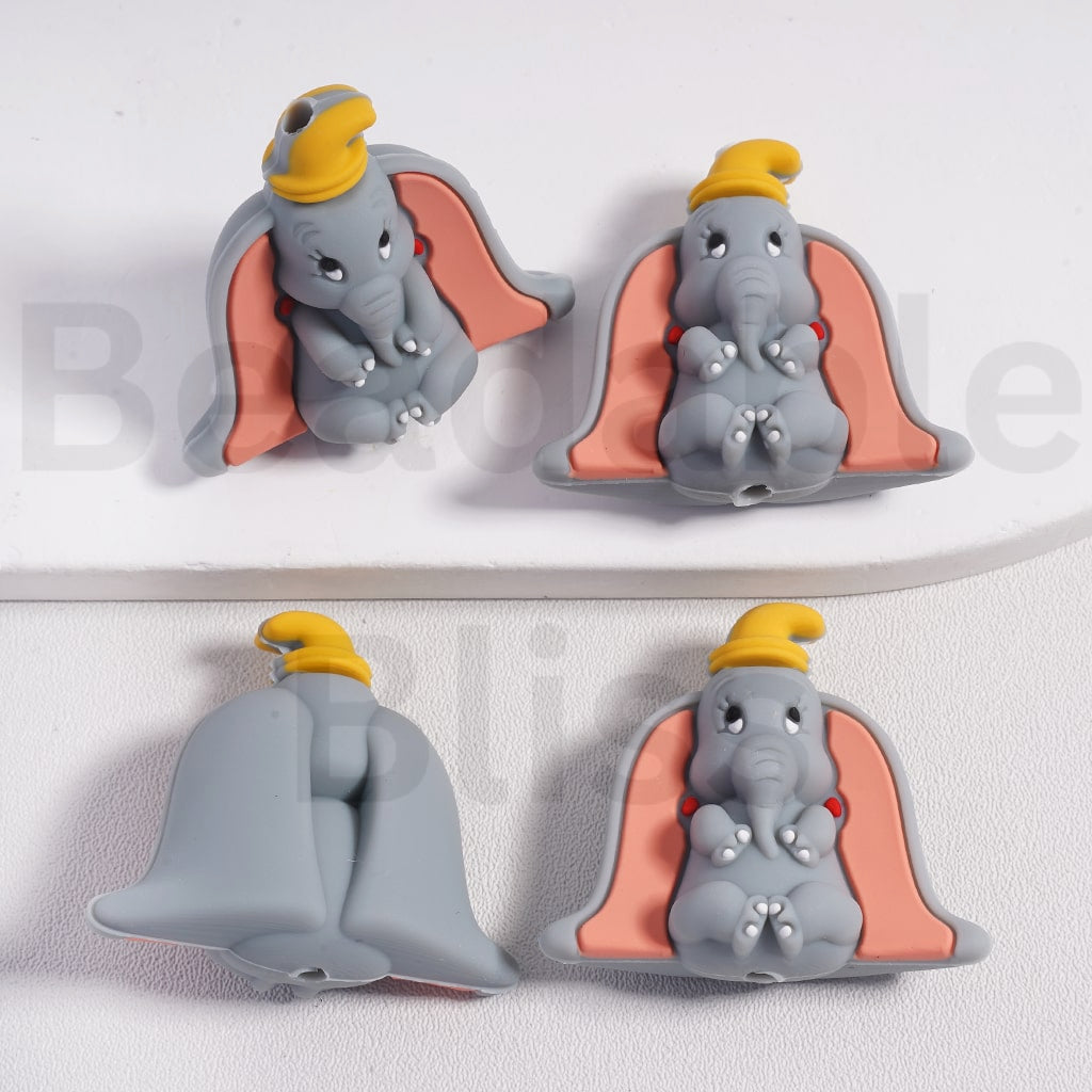 Silicone Focal Beads 3D Cute Disne Cartoon Micke Minni The Lio King Simb Dumb