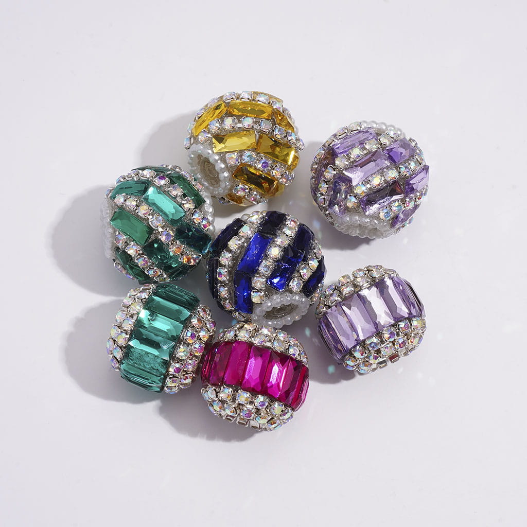 DIY Mini Rectangle Rhinestones Charms for Jewelry Accessories Rhinestones Adding, 3*7MM Multi-Color