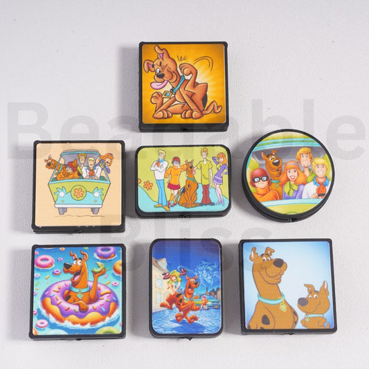 Silicone Focal Beads Cute Scoob Cartoon Series Mix