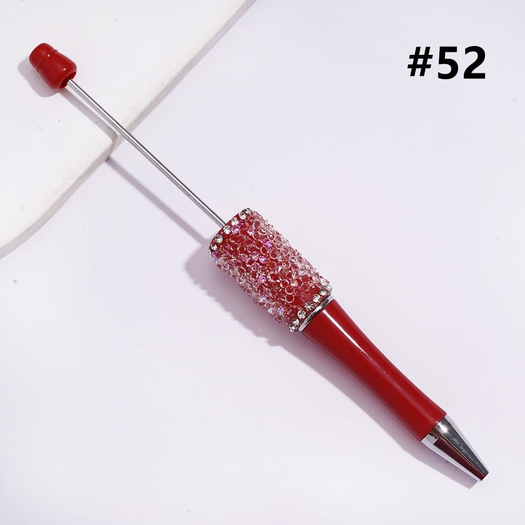 DIY Beadable Pen with Sugar Wrap Clear Rhinestone Chain in Solid Colors , Please Read the Description