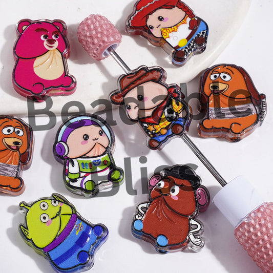 Acrylic Beads Toy Adventure Character in Man Exclusive, Random Mix