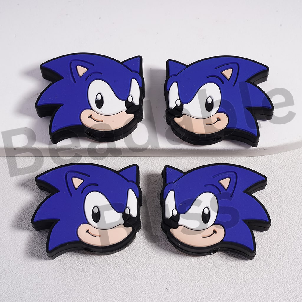 Silicone Focal Beads Fast Hedgehog Head Cute Smiling