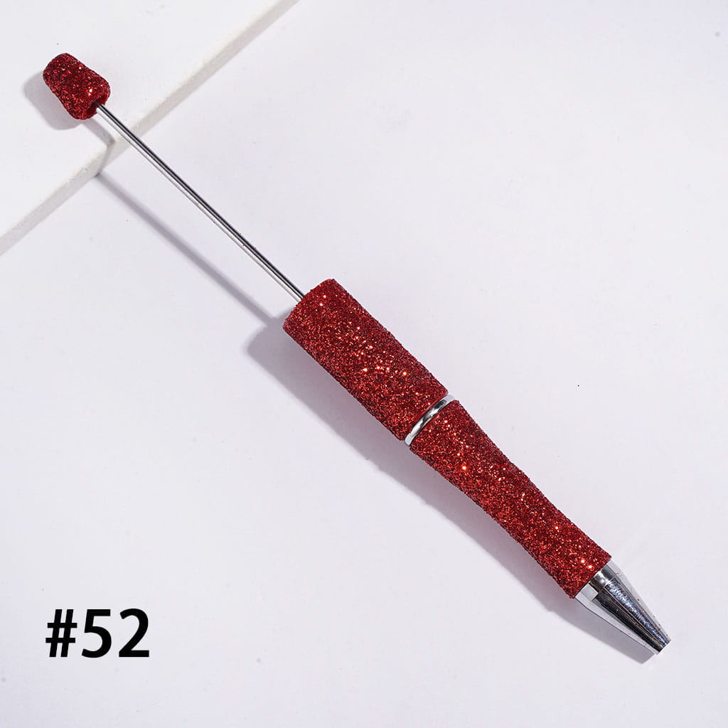Beadable Pens with Dazzling Glitter Covered the Entire Pens, Multi-Color (The Surface Glitter May Shed Slightly)