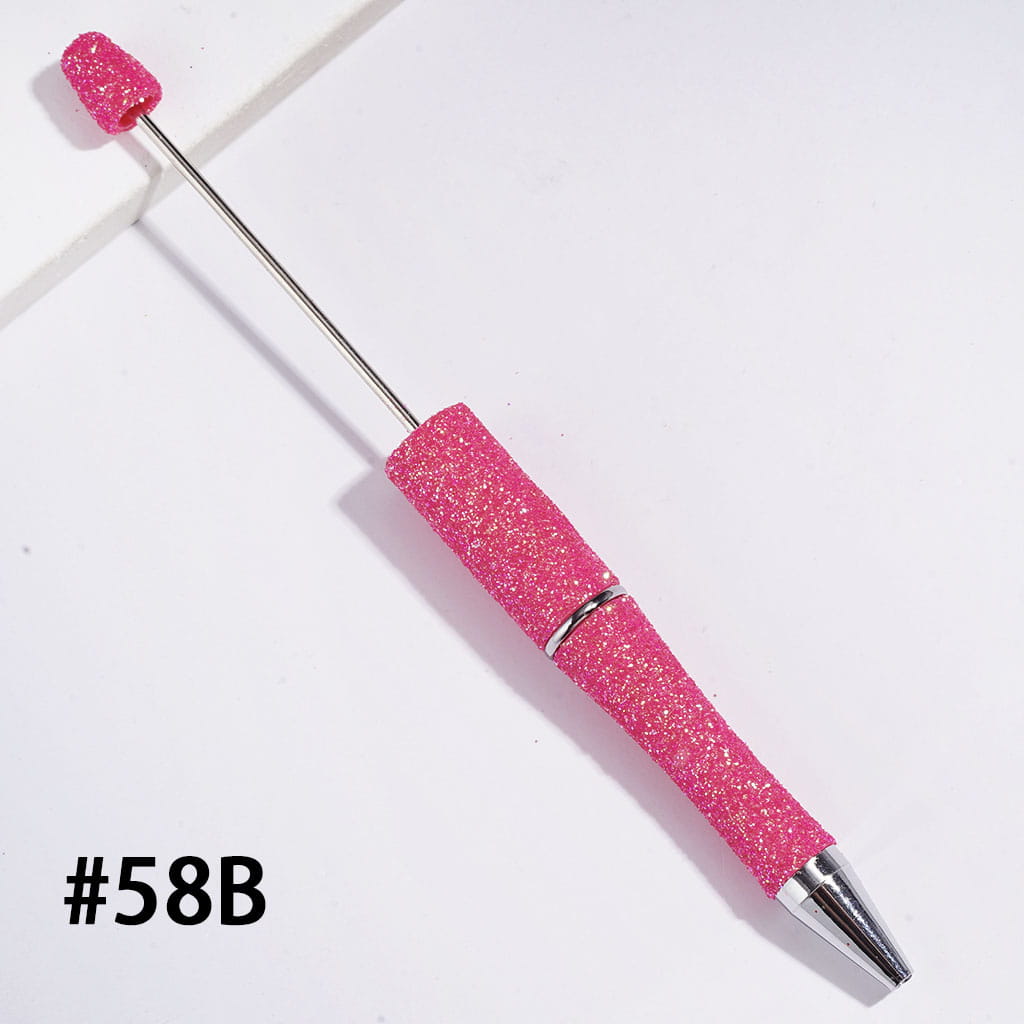 Beadable Pens with Dazzling Glitter Covered the Entire Pens, Multi-Color (The Surface Glitter May Shed Slightly)
