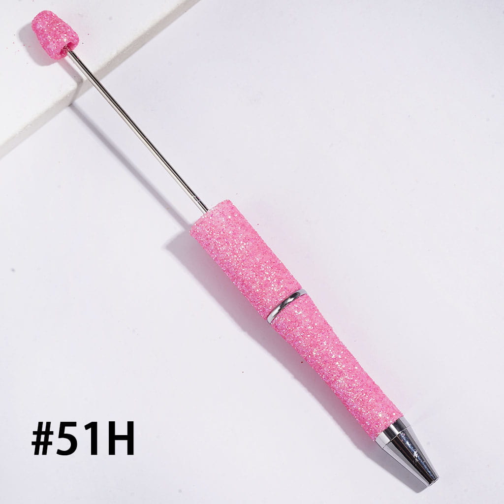 Beadable Pens with Dazzling Glitter Covered the Entire Pens, Multi-Color (The Surface Glitter May Shed Slightly)