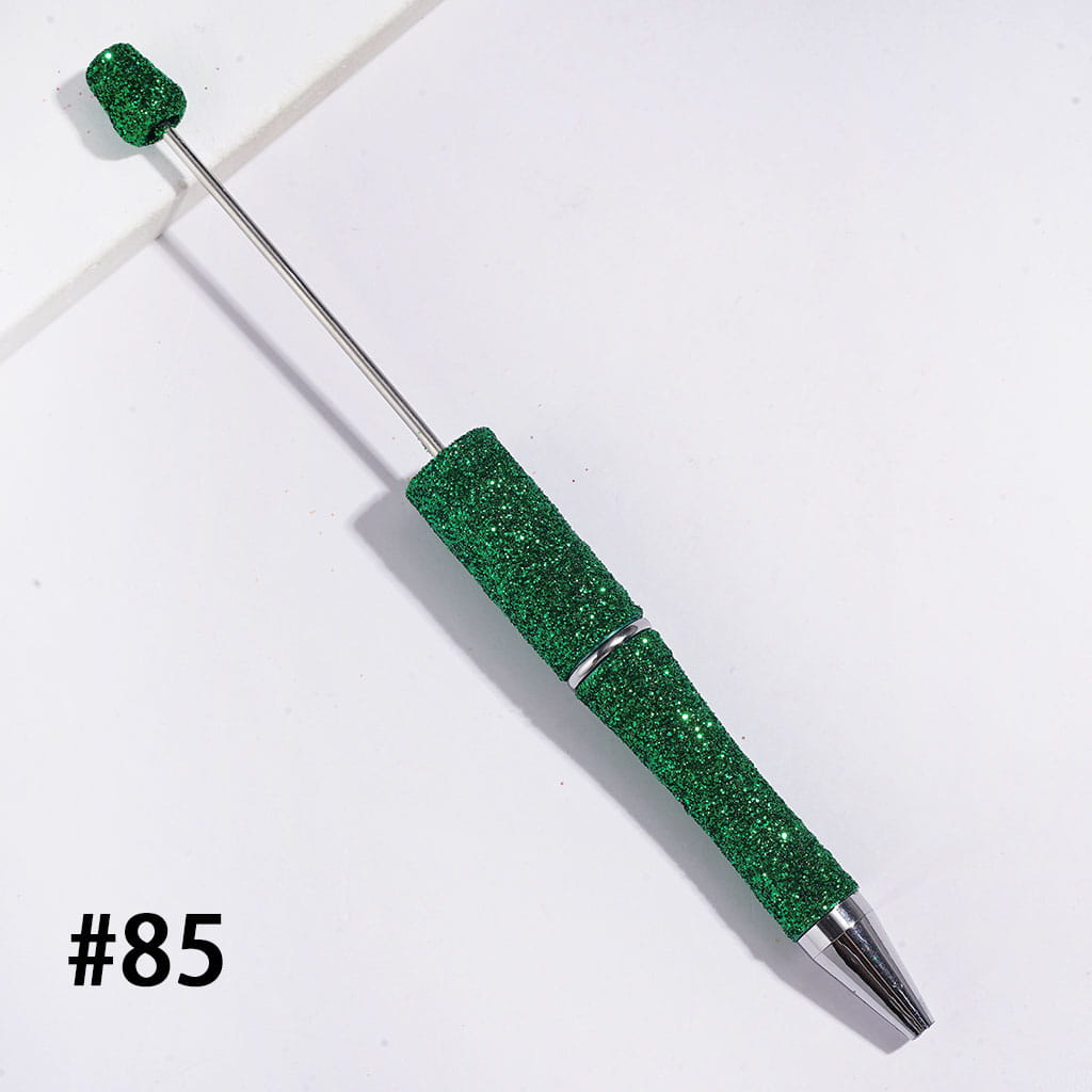 Beadable Pens with Dazzling Glitter Covered the Entire Pens, Multi-Color (The Surface Glitter May Shed Slightly)