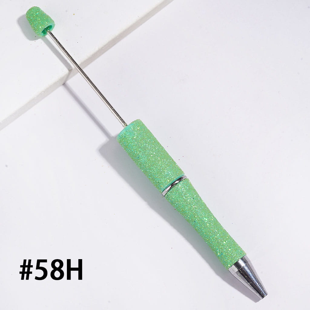 Beadable Pens with Dazzling Glitter Covered the Entire Pens, Multi-Color (The Surface Glitter May Shed Slightly)