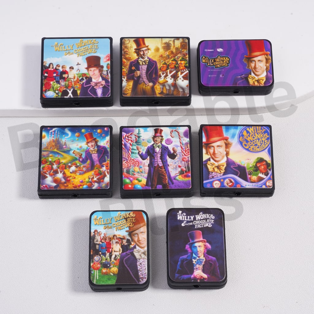 Silicone Focal Beads Kind Man Became Chocolate Manufacturer Serious with Different Designs, Random Mix