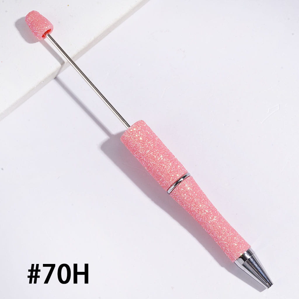Beadable Pens with Dazzling Glitter Covered the Entire Pens, Multi-Color (The Surface Glitter May Shed Slightly)