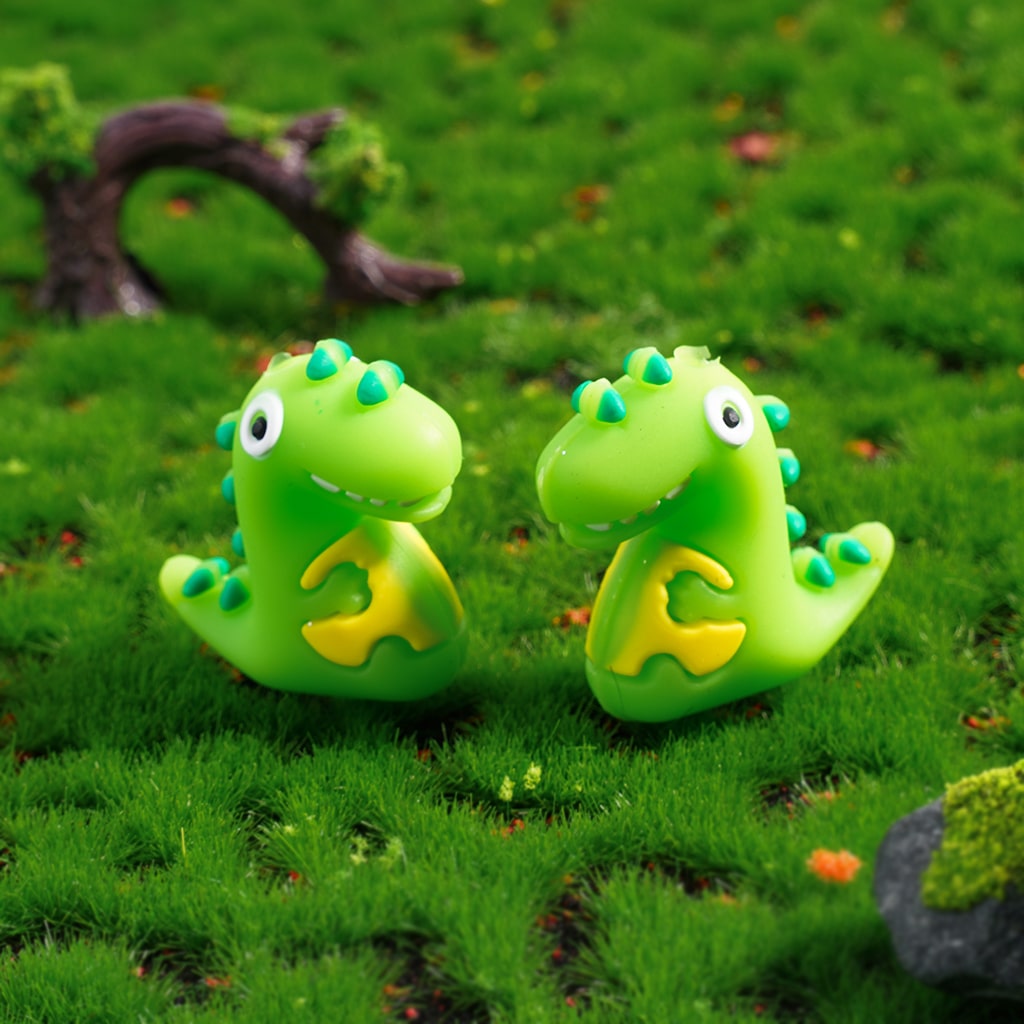 Silicone Focal Beads 3D Cute Baby Dinosaur Series in Various Colors