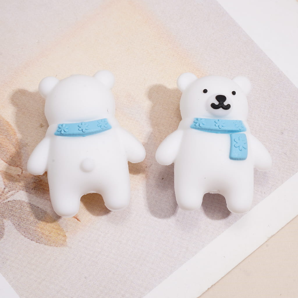 Silicone Focal Beads 3D Winter Christmas Theme, Animals, Snowflake & Snowman
