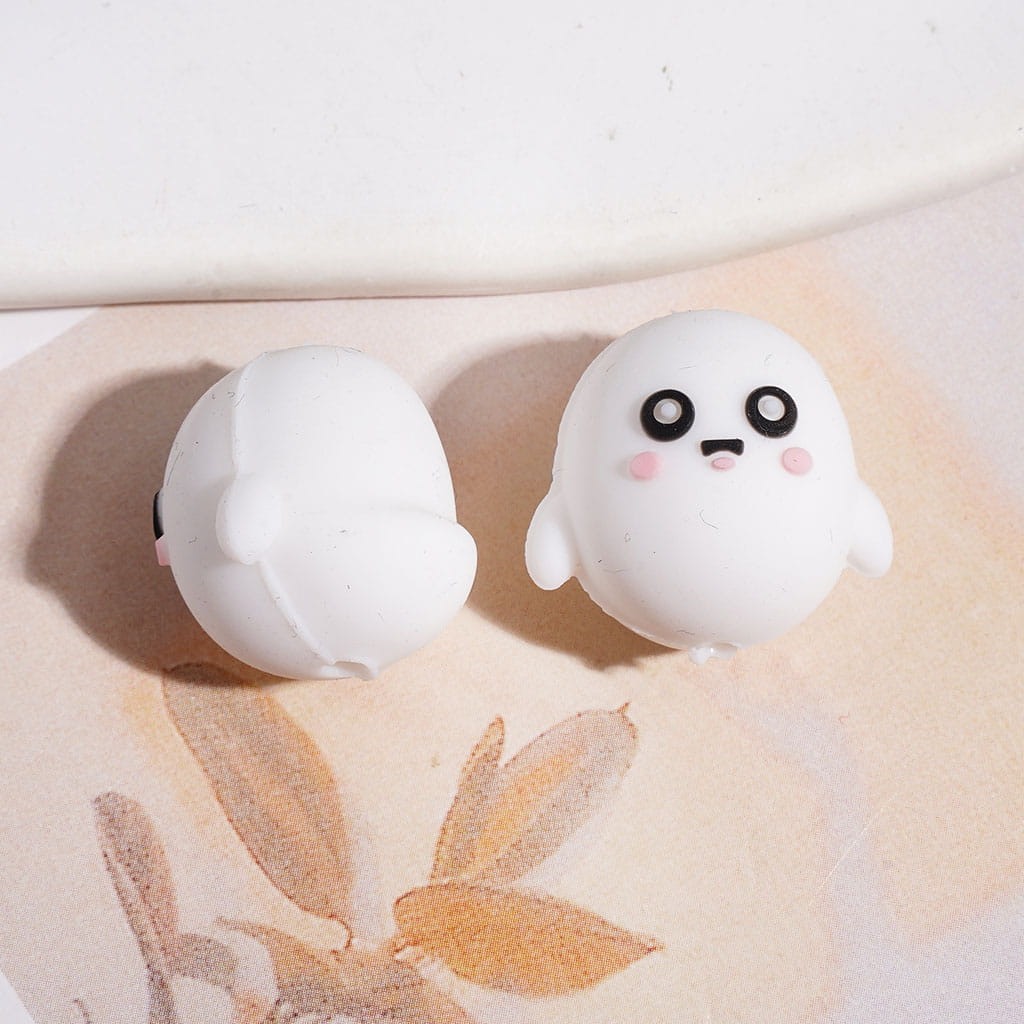 Focal Beads 3D Cute and Chubby Little Bird, Around 19MM, Multi-Color