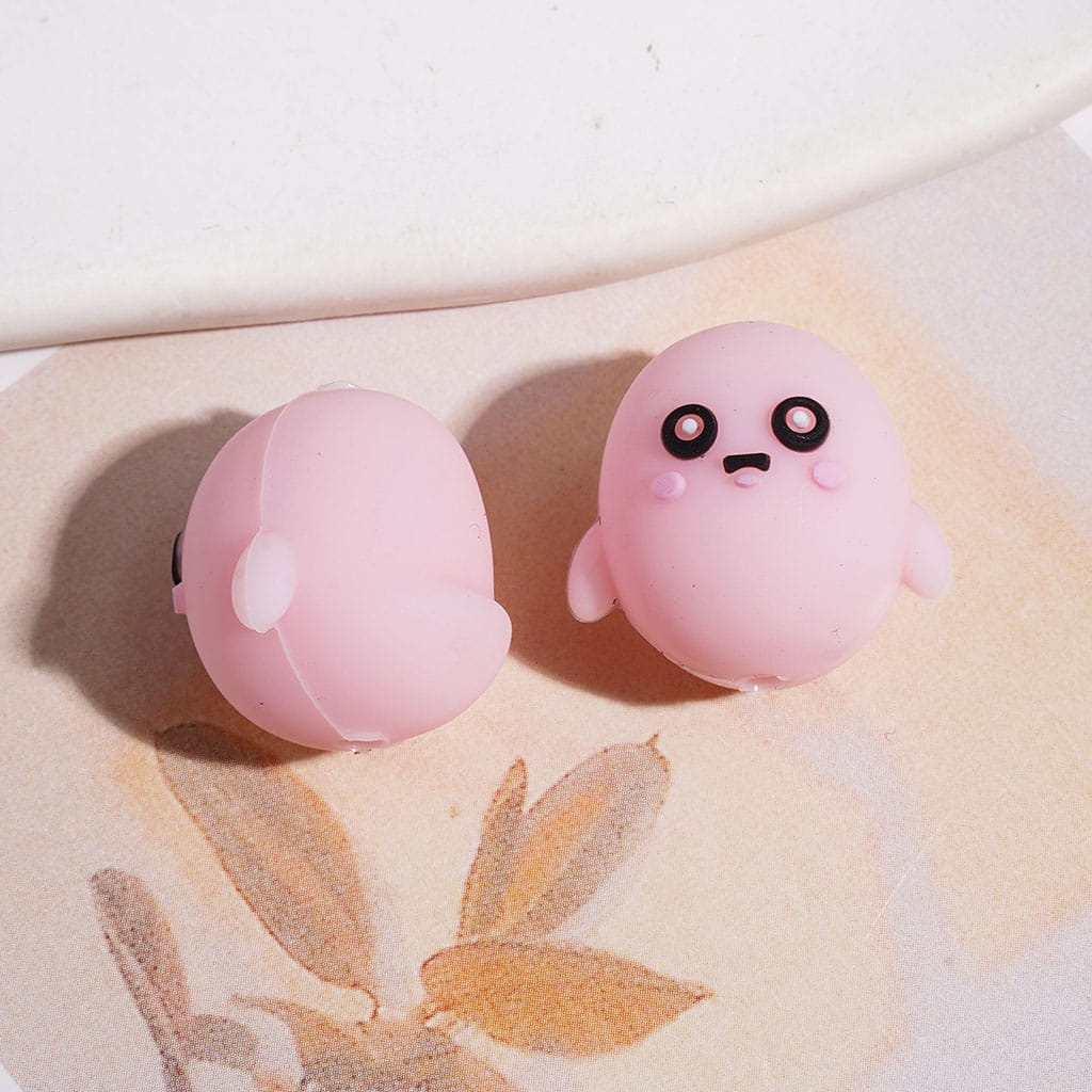 Focal Beads 3D Cute and Chubby Little Bird, Around 19MM, Multi-Color