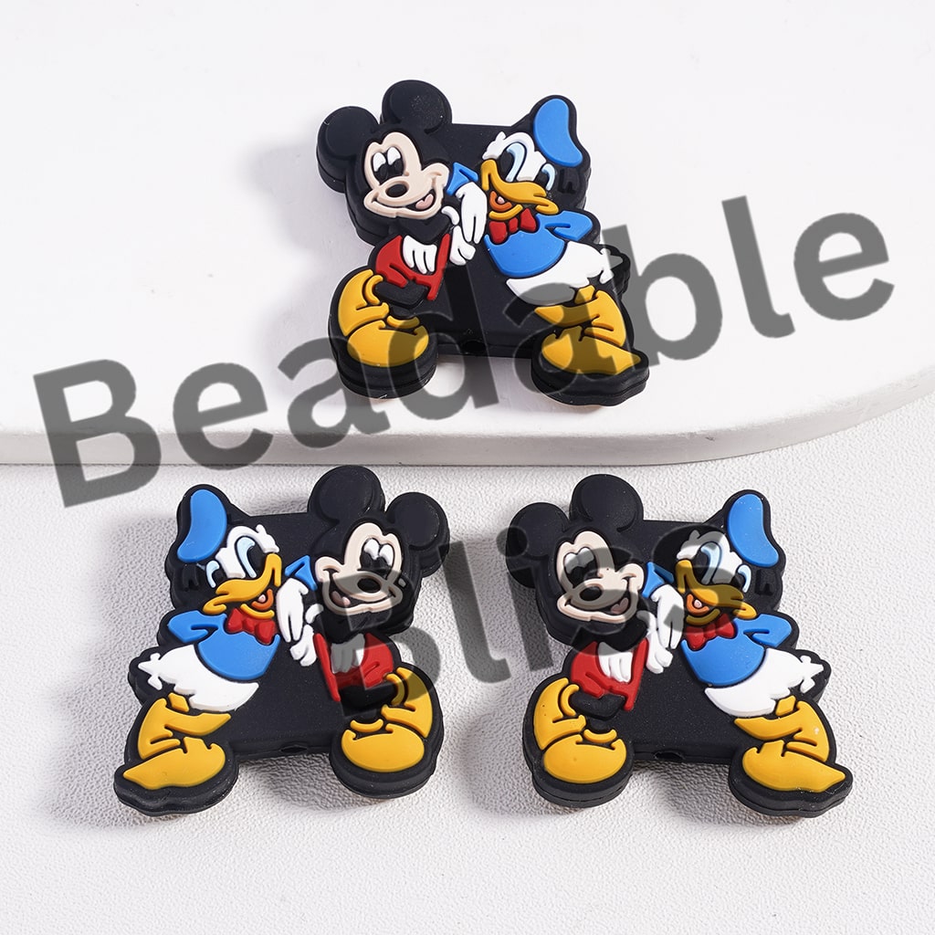 Silicone Focal Beads Beautiful Princess Animal Characters in Various Designs & Shapes