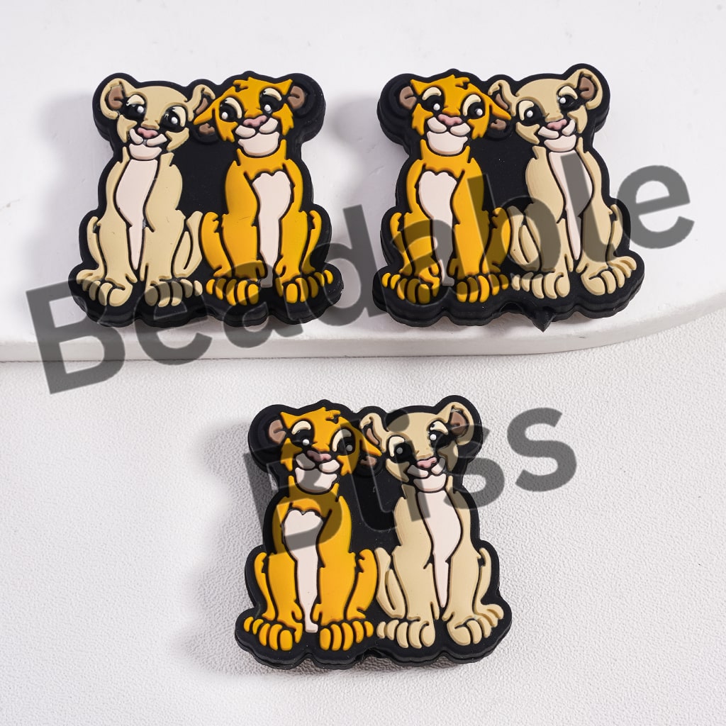 Silicone Focal Beads Beautiful Princess Animal Characters in Various Designs & Shapes