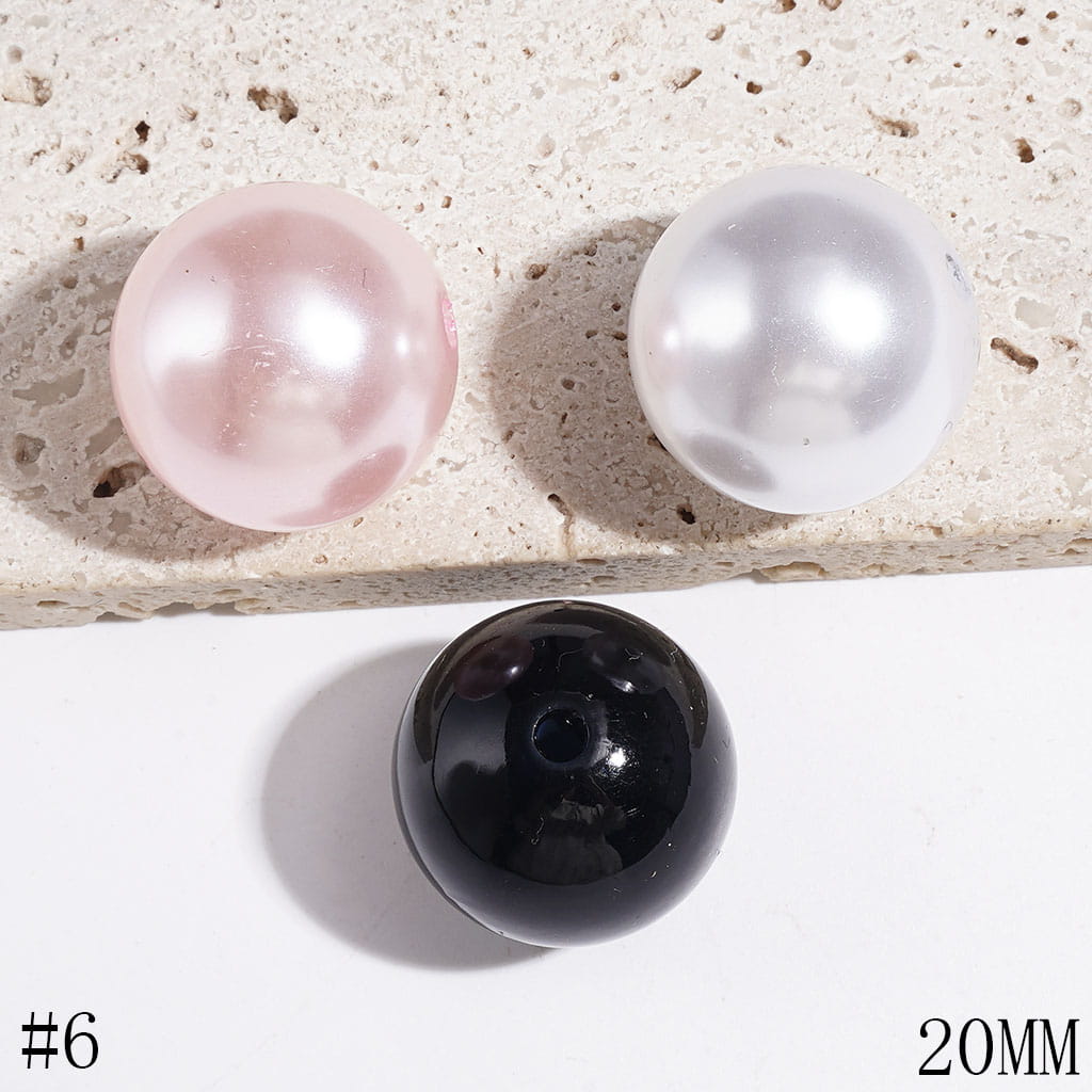 20MM Acrylic Beads for DIY Bracelets in Various Colors Series