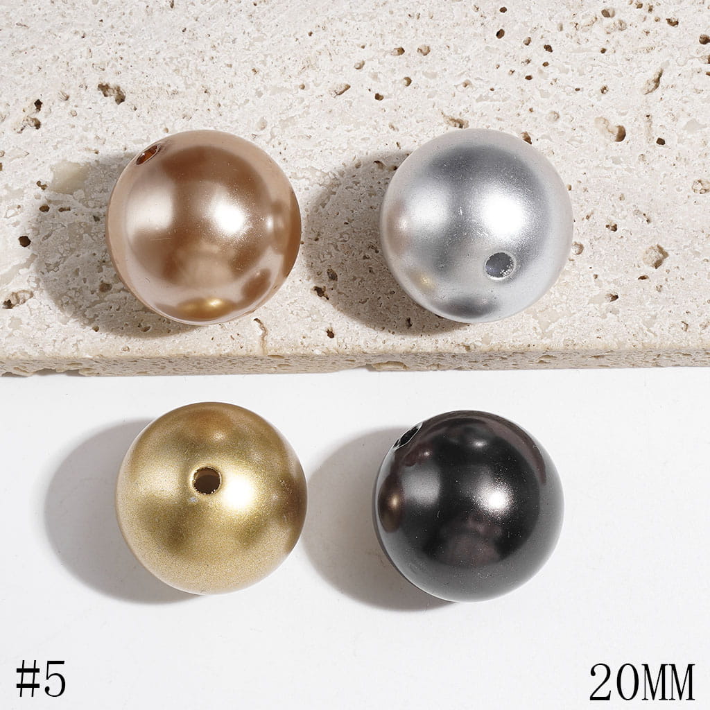20MM Acrylic Beads for DIY Bracelets in Various Colors Series