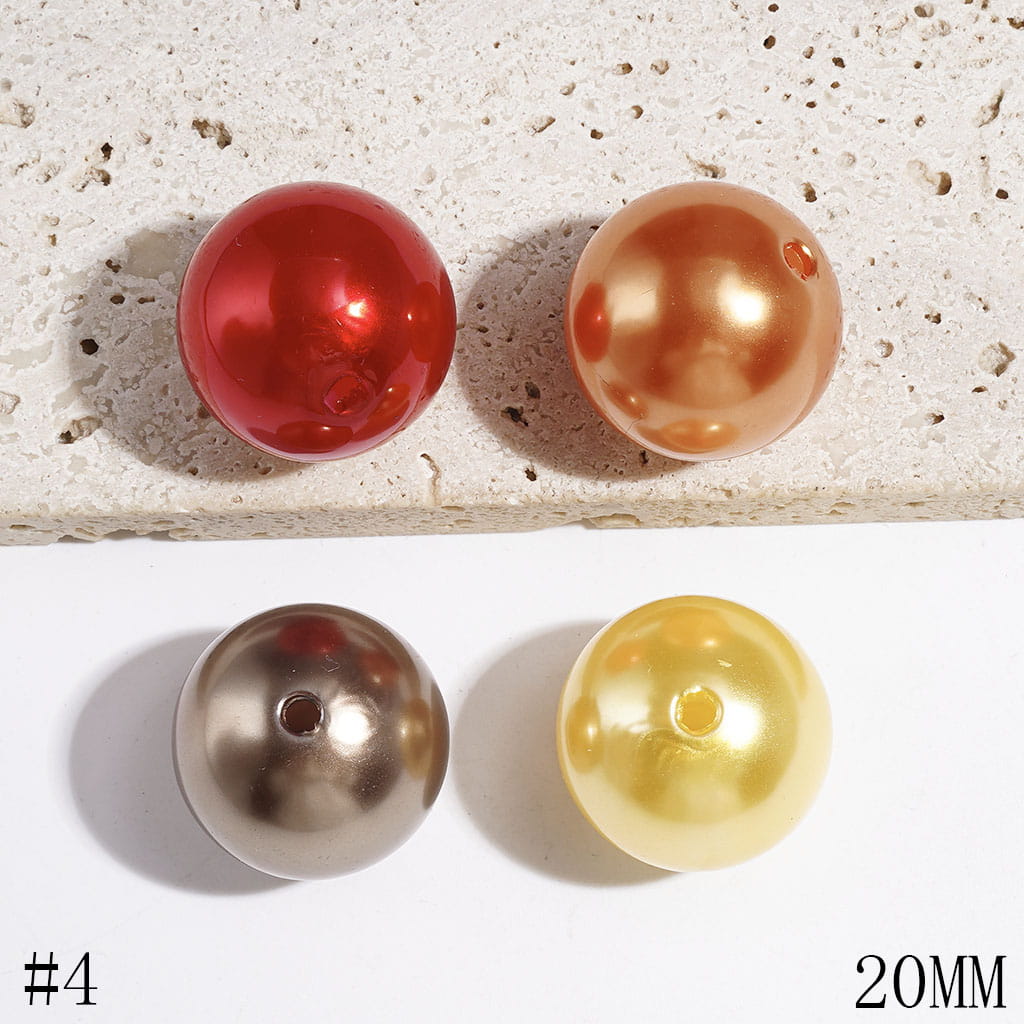 20MM Acrylic Beads for DIY Bracelets in Various Colors Series