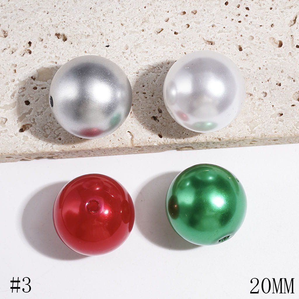 20MM Acrylic Beads for DIY Bracelets in Various Colors Series