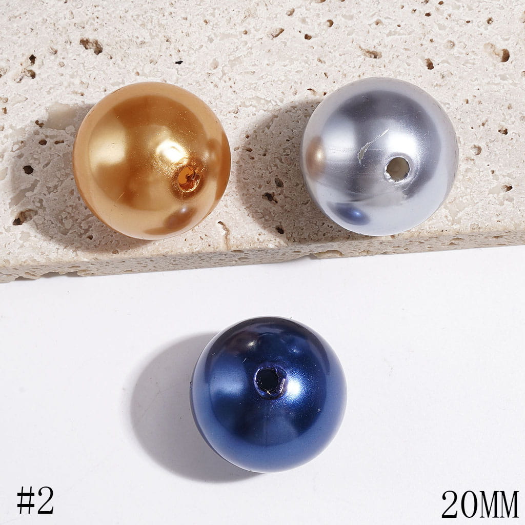 20MM Acrylic Beads for DIY Bracelets in Various Colors Series