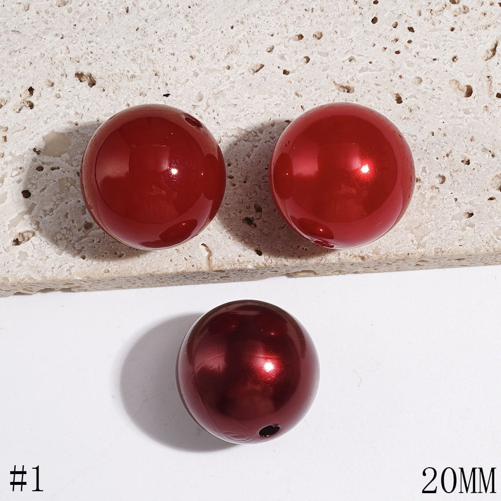 20MM Acrylic Beads for DIY Bracelets in Various Colors Series
