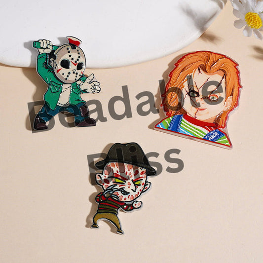 Classic Horror Character Series Acrylic Beads, Random Mix