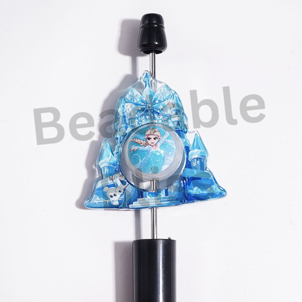 Classic Beautiful Princess Character Collection Set Series Acrylic Beads, Random Mix (1 Set=2 Pieces)