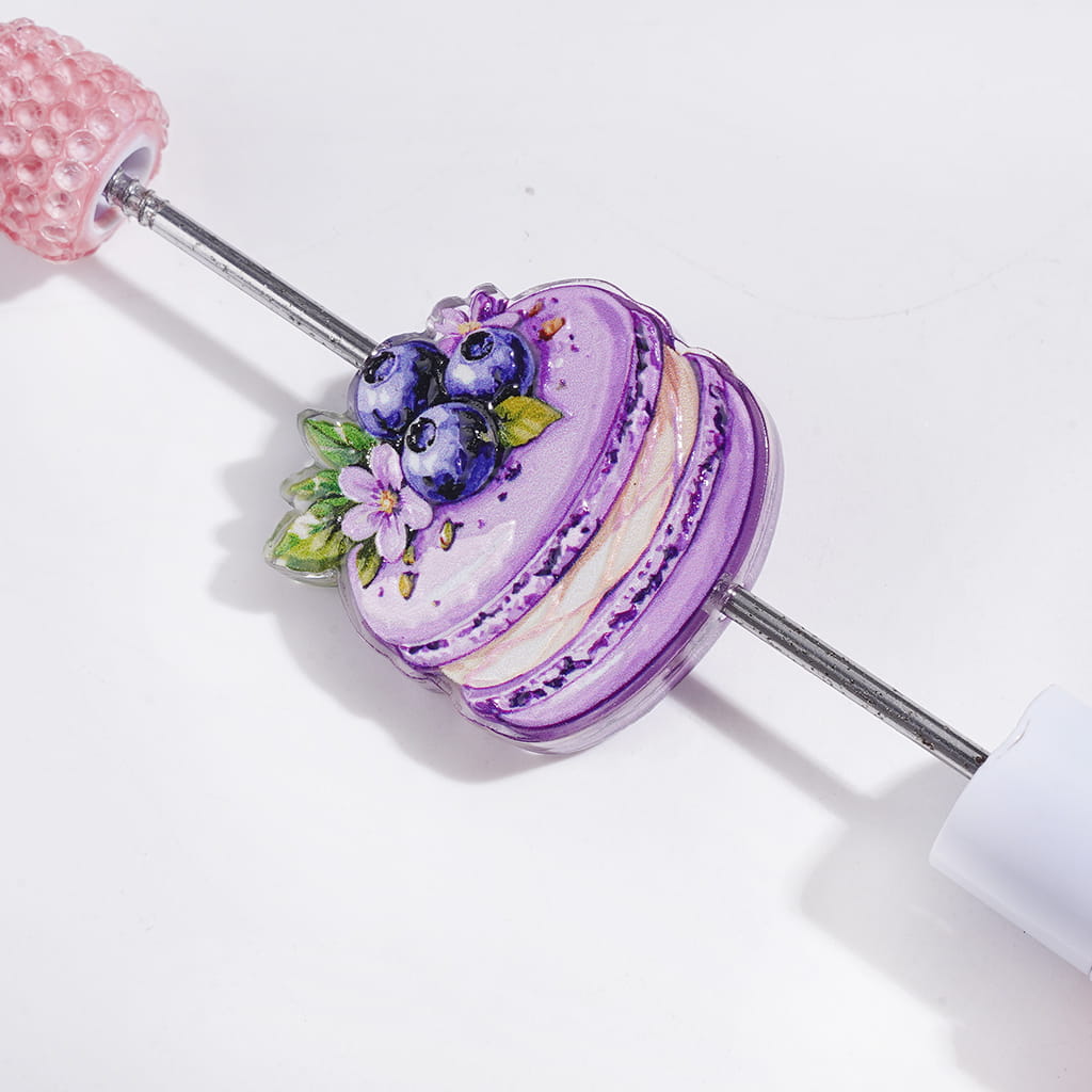 Semi-Clear Acrylic Beads Dessert in Diveres Fruit, Random Mix