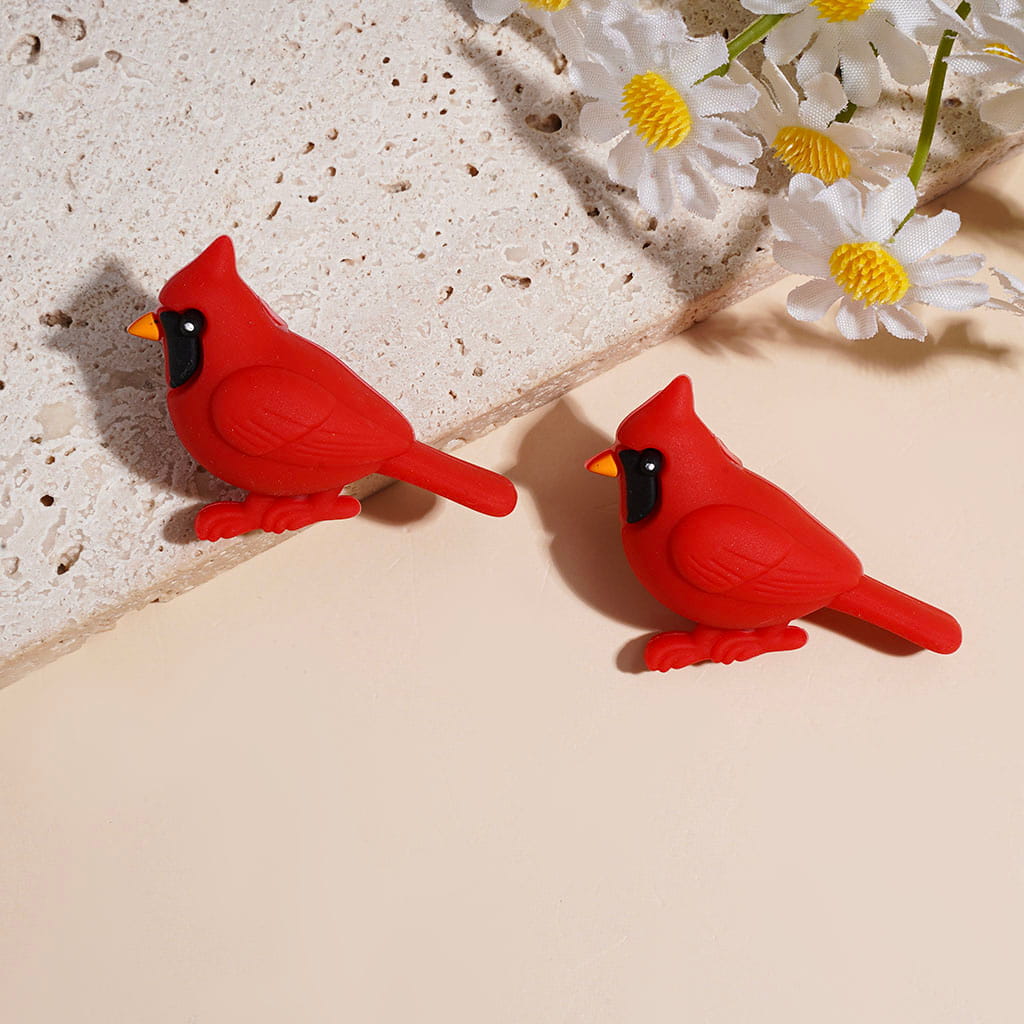 3D Various Types Animal Series Silicone Focal Beads, Swan Duck Parrot Redbird
